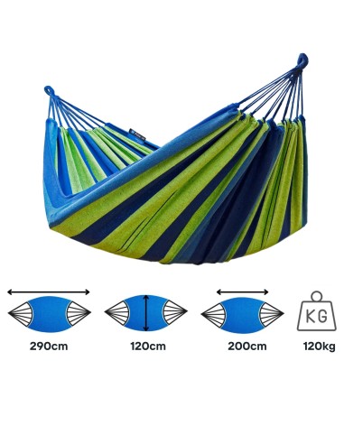 Hängematte mit Indela Gestell – 120kg für 1 Personen I Hängematte- 200x120, 120kg I Cocoon