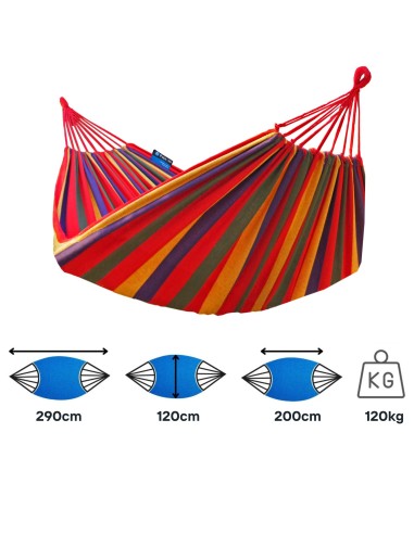 Hängematte mit Indela Gestell – 120kg für 1 Personen I Hängematte- 200x120, 120kg I Cocoon