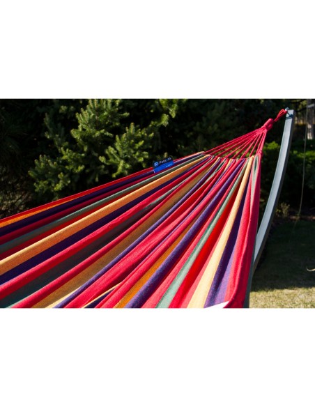 Hängematte mit Gestell I Stabiler Rahmen 200kg - 250cm Balkon I Hängematte 200x120cm I Indoor Outdoor Garten Pool Terrasse Stahl