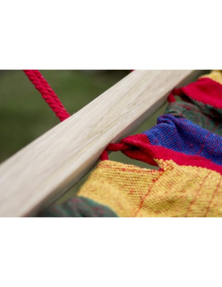 Hängematte mit Gestell I Stabiler Rahmen 200kg - 250cm Balkon I Stabhängematte 200x120cm I Indoor Outdoor