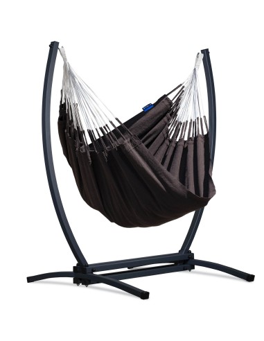 Medelin Hängesessel mit Gestell, Baumwolle Hängestuhl mit Gazela Gestell, Hängesitz aus Kolumbien