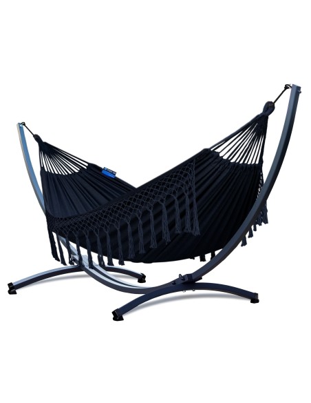 Santia Boho Hängematte mit Gestell für 2 Personen 220x160cm - Outdoor & Garten