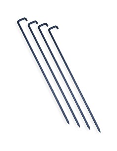 Bodenanker 70cm Zinkgrundierung, Zeltheringe stabile Erdanker Landschaft Bodenpfähle J-Haken
