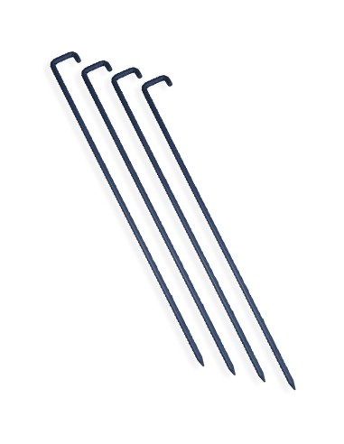Bodenanker 70cm Zinkgrundierung, Zeltheringe stabile Erdanker Landschaft Bodenpfähle J-Haken