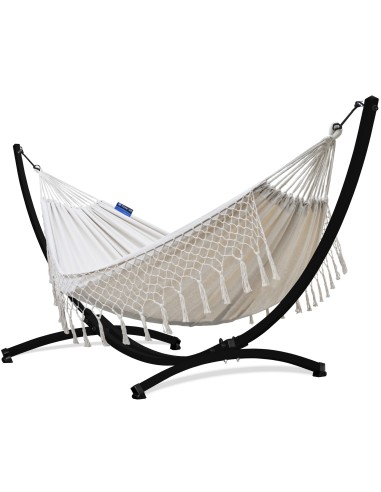 Santia Boho Hängematte mit Gestell für 2 Personen 220x160cm - Outdoor & Garten
