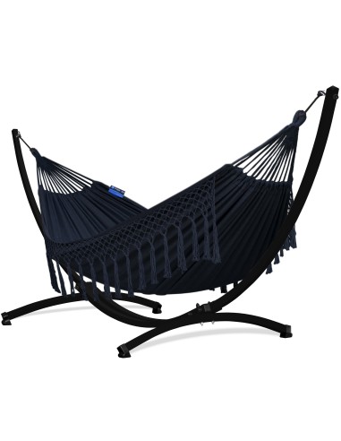 Santia Boho Hängematte mit Gestell für 2 Personen 220x160cm - Outdoor & Garten