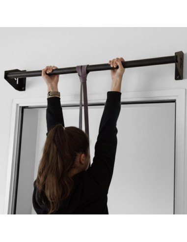 Klimmzugstange Wand - Platzsparende Pull Up Bar aus Stahl über Türrahmen bis 180kg, 101cm, fi34