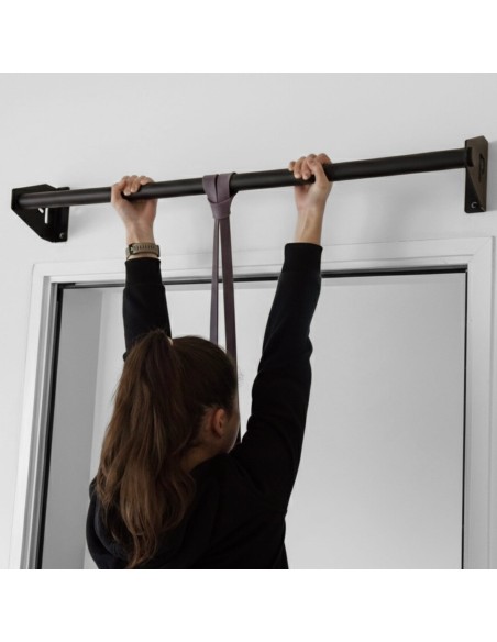 Klimmzugstange Wand - Platzsparende Pull Up Bar aus Stahl über Türrahmen bis 180kg, 101cm, fi34
