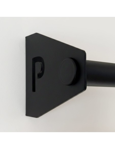 Klimmzugstange Wand - Platzsparende Pull Up Bar aus Stahl über Türrahmen bis 180kg, 101cm, fi34