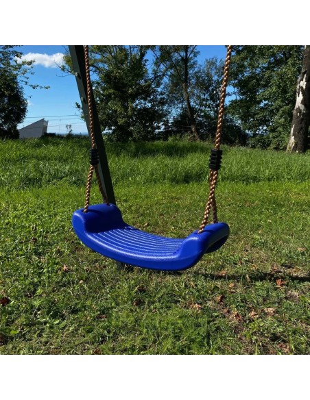 Doppelschaukel für Kinder mit Nestschaukel und Schaukel-Sitz 250x200cm Feuerveriznktes Schaukelgestell Grphit