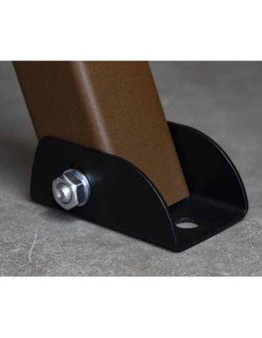 Doppelschaukel für Kinder 250x200cm Feuerveriznktes Schaukelgestell Braun