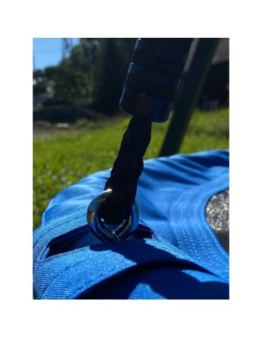 Doppelschaukel für Kinder mit Nestschaukel und Schaukel-Sitz 250x200cm Feuerveriznktes Schaukelgestell Schwarz