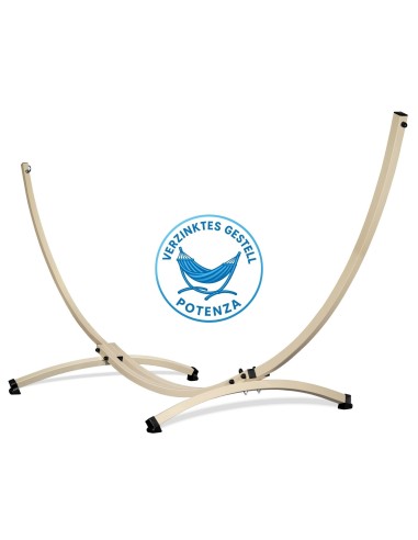 Grande Verzinktes Gestell Outdoor Hängemattengestell XXL 370cm, 220kg I Ständer Für Hängematten