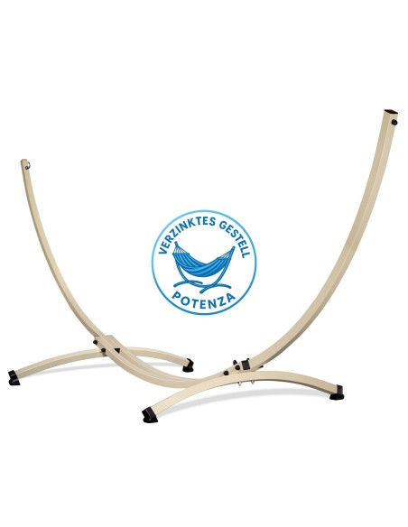 Grande Verzinktes Gestell Outdoor Hängemattengestell XXL 370cm, 220kg I Ständer Für Hängematten