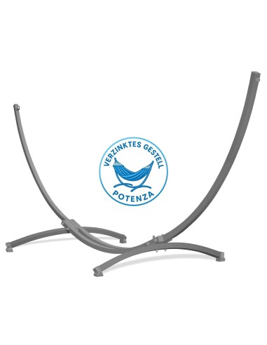 Grande Verzinktes Gestell Outdoor Hängemattengestell XXL 370cm, 220kg I Ständer Für Hängematten