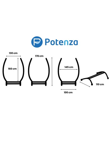 Gazela Gestell für Hängesessel Hängestuhlgestell max 160kg