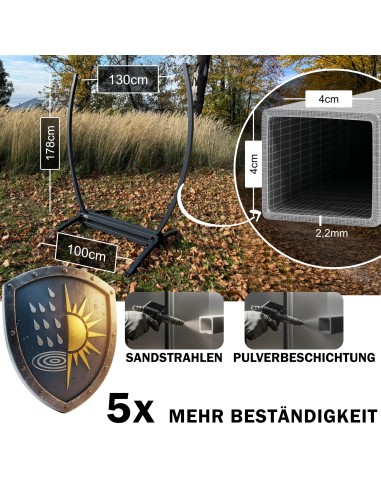 Gazela Gestell für Hängesessel Hängestuhlgestell max 160kg