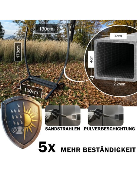 Gazela Gestell für Hängesessel Hängestuhlgestell max 160kg