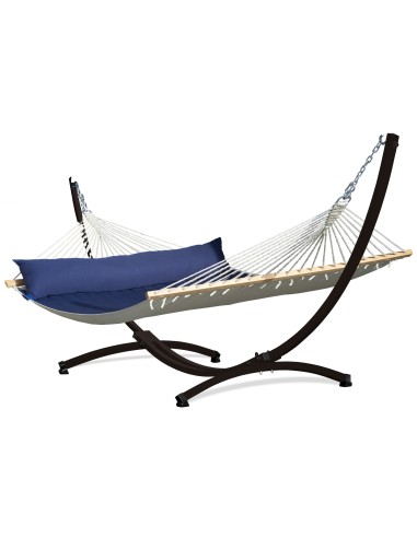 Panama Stabhängematte mit Gestell, Hängematte 215x140cm, Hängemattegestell aus Aluminium oder Stahl