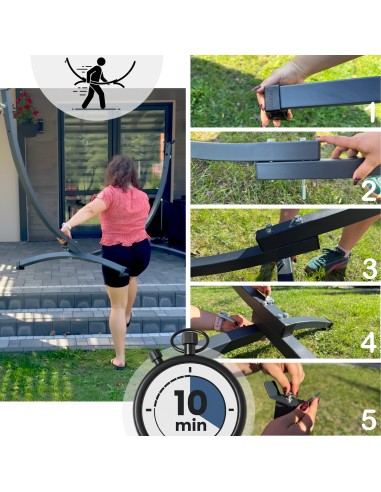 Kompaktes Hängemattengestell Ständer Für Hängematten 200kg - 250cm langes