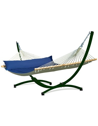 Panama Stabhängematte mit Gestell, Hängematte 215x140cm, Hängemattegestell aus Aluminium oder Stahl