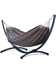 Medelin 230x160cm Hängematte mit Gestell, Hängemattengestell aus Stahl oder Aluminium