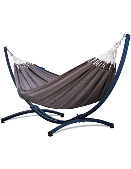 Medelin 230x160cm Hängematte mit Gestell, Hängemattengestell aus Stahl oder Aluminium