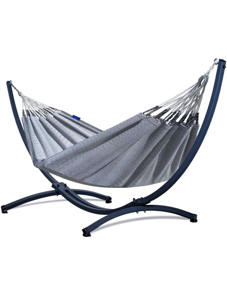 Medelin 230x160cm Hängematte mit Gestell, Hängemattengestell aus Stahl oder Aluminium