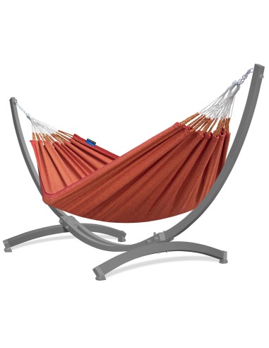 Medelin 230x160cm Hängematte mit Gestell, Hängemattengestell aus Stahl oder Aluminium