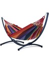 Miniatura - Morena Hängematte mit Gestell für 2 Personen 230x160cm - Outdoor & Garten (Arriba)