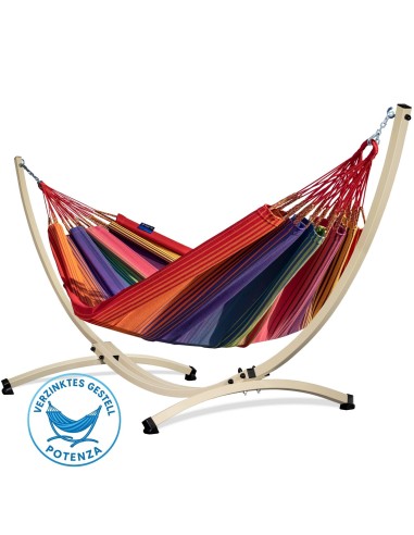 Morena Hängematte mit Gestell für 2 Personen 230x160cm - Outdoor & Garten