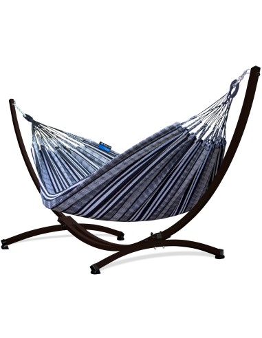 Pereira 220x140cm Hängematte mit Gestell, Hängemattengestell aus Stahl Feuerverzinkt oder Pulverbeschichtet 370cm