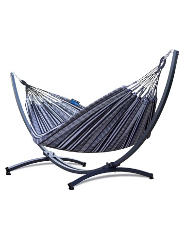 Pereira 230x160cm Hängematte mit Gestell, Hängemattengestell aus Stahl Feuerverzinkt oder Pulverbeschichtet 370cm