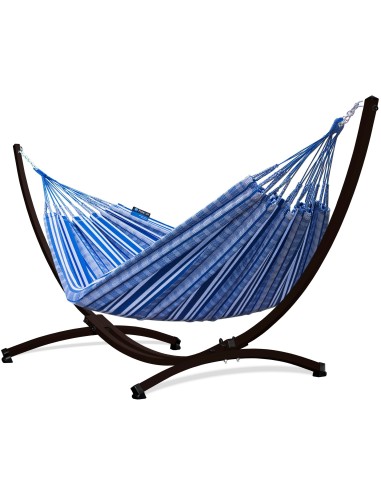 Pereira 230x160cm Hängematte mit Gestell, Hängemattengestell aus Stahl Feuerverzinkt oder Pulverbeschichtet 370cm