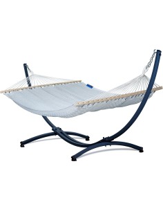 Medelin Stabhängematte mit Gestell, Hängematte 215x140cm, Hängemattegestell aus Aluminium oder Stahl