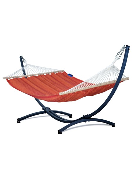 Medelin Stabhängematte mit Gestell, Hängematte 215x140cm, Hängemattegestell aus Aluminium oder Stahl