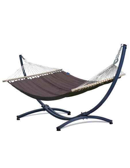 Medelin Stabhängematte mit Gestell, Hängematte 215x140cm, Hängemattegestell aus Aluminium oder Stahl