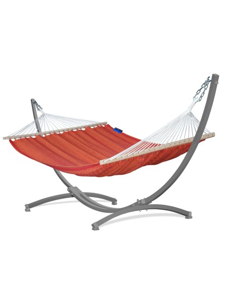 Medelin Stabhängematte mit Gestell, Hängematte 215x140cm, Hängemattegestell aus Aluminium oder Stahl