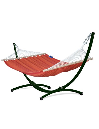 Medelin Stabhängematte mit Gestell, Hängematte 215x140cm, Hängemattegestell aus Aluminium oder Stahl