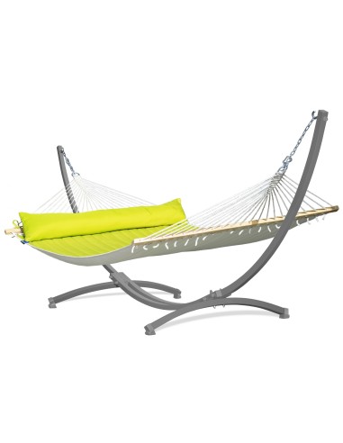 Panama Stabhängematte mit Gestell, Hängematte 215x140cm, Hängemattegestell aus Aluminium oder Stahl