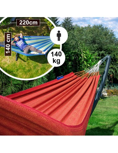 Medelin (220x140cm) Hängematte mit Gestell, Hängemattengestell aus Stahl 370cm