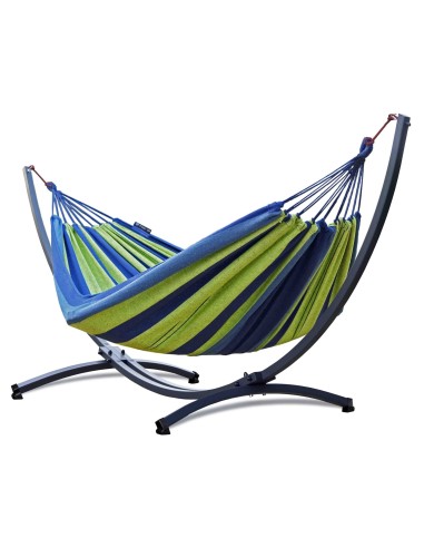 Hängematte mit Gestell für 2 Personen, Doppelhängematte 220x160cm Outdoor & Garten