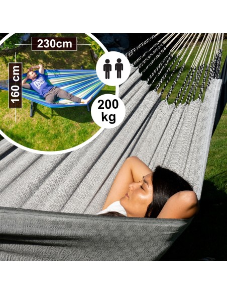 Medelin 230x160cm Hängematte mit Gestell, Hängemattengestell aus Stahl oder Aluminium
