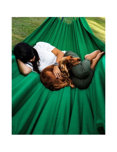 Merida Baumwolle (220x160cm) Hängematte mit Gestell | Wetterfest & Stabill Auluminum oder Stahl