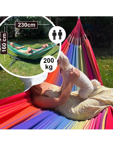 Morena Hängematte mit Gestell für 2 Personen 230x160cm - Outdoor & Garten