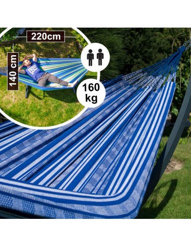 Pereira 220x140cm Hängematte mit Gestell, Hängemattengestell aus Stahl Feuerverzinkt oder Pulverbeschichtet 370cm