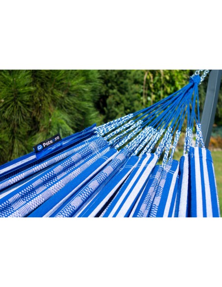 Pereira 220x140cm Hängematte mit Gestell, Hängemattengestell aus Stahl Feuerverzinkt oder Pulverbeschichtet 370cm