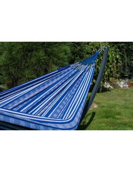 Pereira 230x160cm Hängematte mit Gestell, Hängemattengestell aus Stahl Feuerverzinkt oder Pulverbeschichtet 370cm