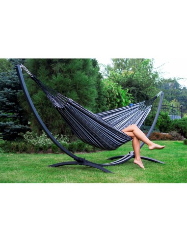 Pereira 230x160cm Hängematte mit Gestell, Hängemattengestell aus Stahl Feuerverzinkt oder Pulverbeschichtet 370cm